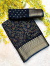 Wow Soft Bleck Dola Silk Sarees Wholesale Market In Surat
